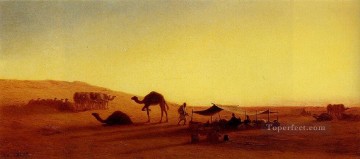 シャルル・テオドール・フレール Painting - アラブの野営地1 アラビアの東洋学者 シャルル・テオドール・フレール